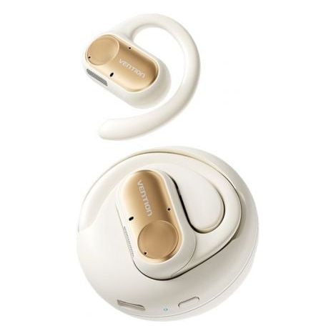 Auriculares deportivos bluetooth vention open ear openbeat o11 nbpn0 con estuche de carga/ beige