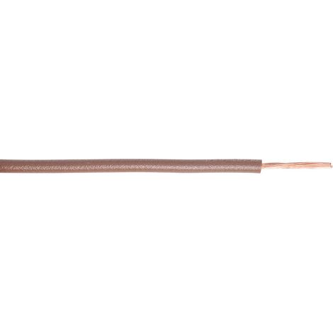 Fil de câblage électrique RS PRO, 6 mm² 10 AWG, 450/750 V, PVC Marron, 100m ( Prix pour Bobine de 100 Mètres )