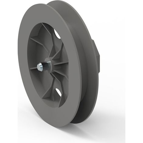 Gurtscheibe mit Zapfen 170 mm für Rollladen Gurt 22 mm, für 8-Kant-Welle SW 60 (1/2)