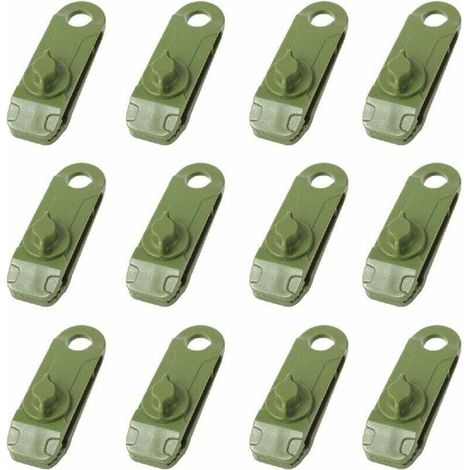 Pinces de Bâche Clips de Tente de Camping en Plastique Petite Pince à Oeillets pour Auvent Toile d'Ombrage de Jardin Activités de Plein Air (1/5)