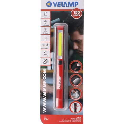 Velamp IS314 PROled Penlight batteriebetrieben LED 170 mm Schwarz/Rot (1/5)