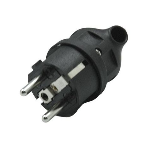2-poliger Elektrostecker + Erde, 16 A Sans marque