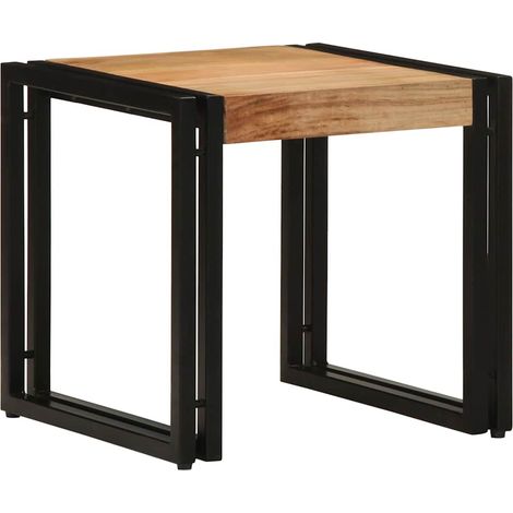 Couchtisch Braun 40 x 40 x 38 cm Massivholz Akazie