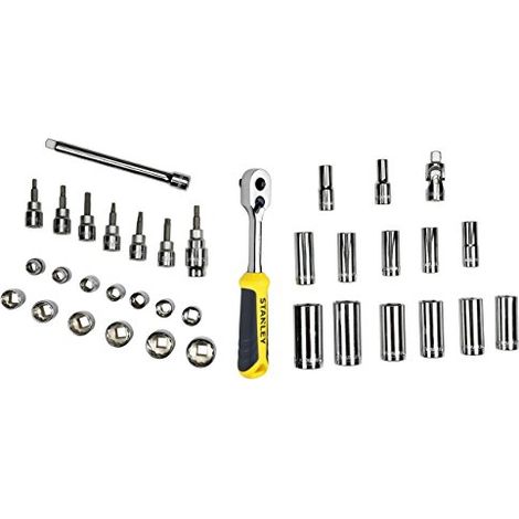 Stanley Transmodule Juego de llaves de vaso cromado 36 piezas (1/3)
