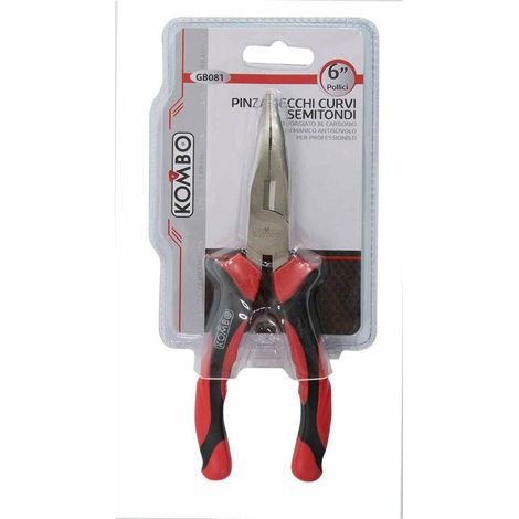 Pinza a Becchi Semicurvi 160mm Manico Ergonomico Antiscivolo