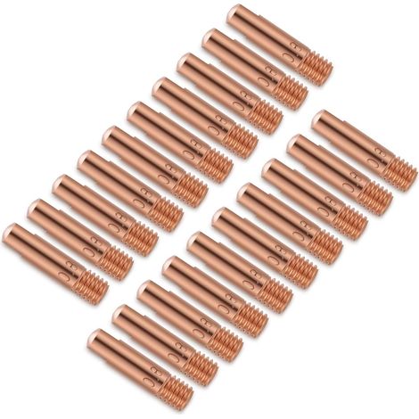 20pcs MB 15AK MIG Soudage Torche Pointe, Conseil de Contact, Soudure Pointe de Tube en Cuivre, Torche de Soudage(0.8mm)