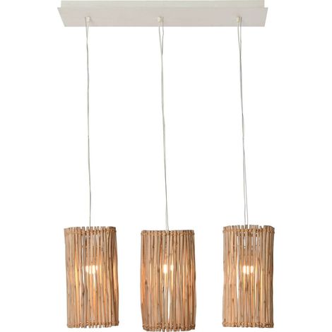 Suspension éclat naturel en eucalyptus blanc - Blanc naturel eucalyptus élégant (1/5)