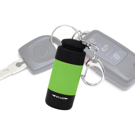 Petite lampe torche puissante Lampe torche LED lumineuse Petite et extrêmement lumineuse Lampe torche porte-clés, résistante à l'eau, idéale pour le camping et la course à pied