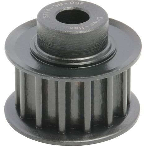 Poulie pour courroie crantée en Acier 14 dents , pas de 5mm, alésage 6mm ( Prix pour 1 )