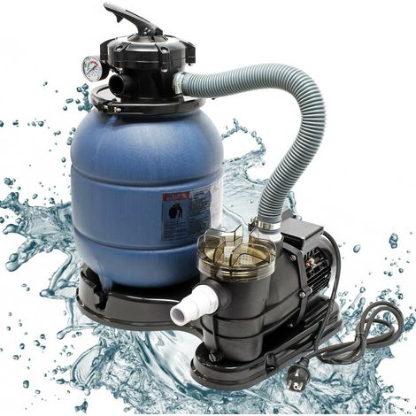 Filtro de arena sistema de filtración bomba de filtración bomba de piscina 6000 litros por hora (1/5)