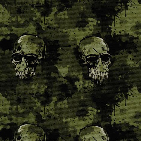 Tela decorativa para exteriores Oxford - Motivo de calavera I DX4492 (1/5)
