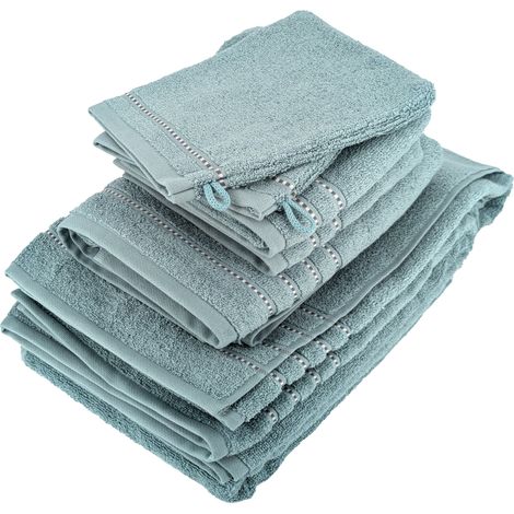 Parure de bain coton CHARM 6 pièces (1/5)