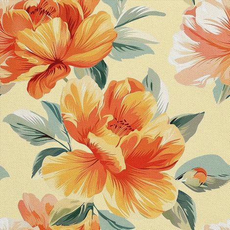 Tela decorativa para exteriores Oxford - Motivo floral I DX5497 (1/5)