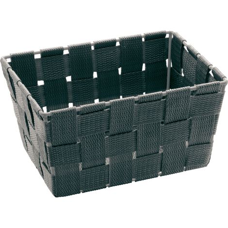 WENKO Aufbewahrungs Korb ADRIA Grau Mini Regal Box Ablage Organizer Bad Küchen