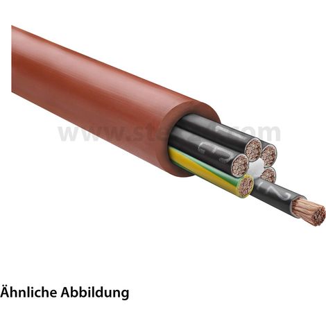 HELU KABEL SiHF 6G0,75mm² Silikonleitung AD 9,2mm Nennspannung Uo/U 300V/500V - 1 Meter