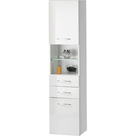 SCENO Hochschrank 40x175,5x36,5 cm weiß (1/3)