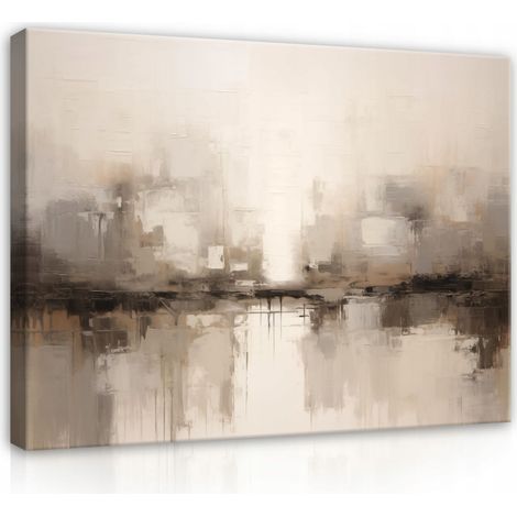 toile Peinture Murale abstraite pour chambre salon petit moderne 40x30 (1/3)
