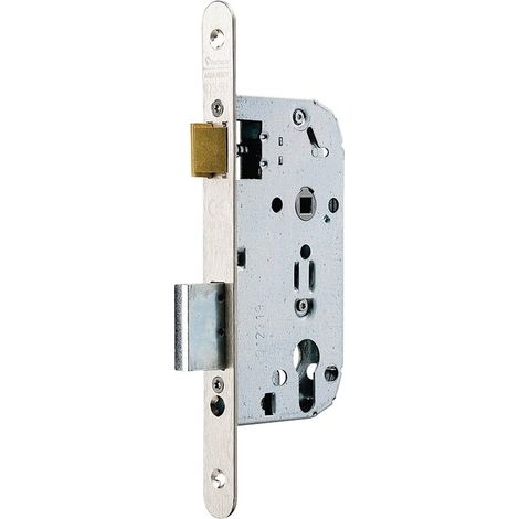 Serrure mécanique à mortaiser monopoint D355 A50 - Vachette - Entraxe 70 - Inox (1/2)