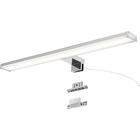 Aplique pared LED baño 12W 50 cm cromado IP44 (1/5)