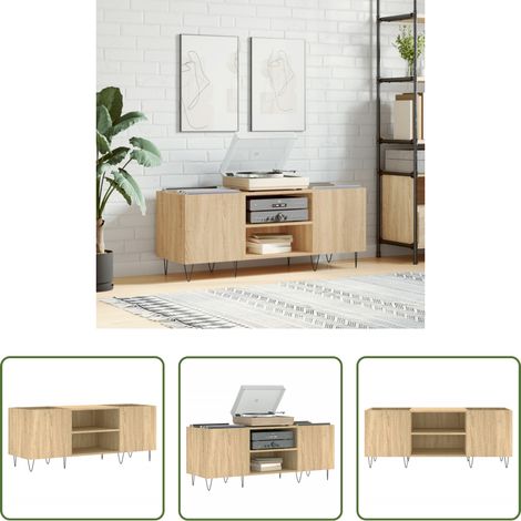 vidaXL Holzschrank - Plattenschrank Sonoma-Eiche 121x38x48 cm Holzwerkstoff (1/5)