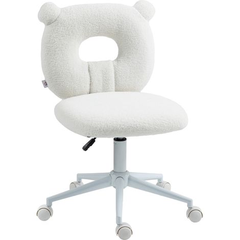 Silla De Oficina, Silla De Escritorio Regulable En Altura, Silla Giratoria, Silla De Trabajo, Silla De Ordenador Para Salón, Capacidad De Carga Hasta 120 Kg, Polar De Peluche