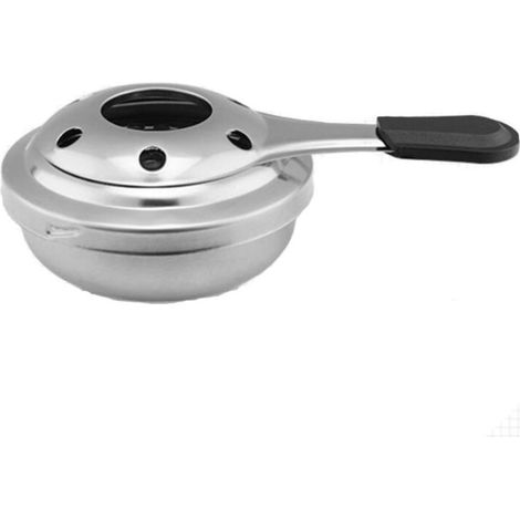 Ahlsen 2er-Pack Mini-Alkoholkocher, tragbar, winddicht, Edelstahlkocher für Camping, Wandern, Kochen, Tee, Kaffee, heiße Getränke (1/5)