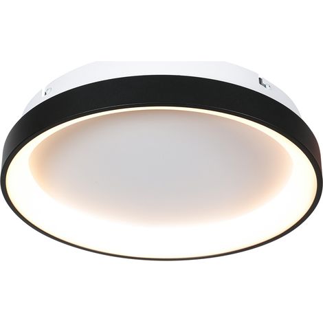 Mexlite - plafoniera - Circolare - nero - plastica metallo - Ø