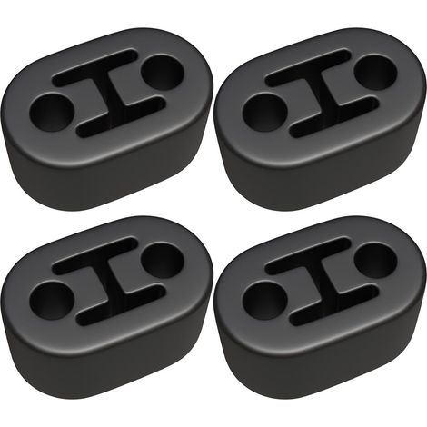 Silent Bloc Echappement, Cintre D'échappement Universel à 2 Trous, Diamètre du Trou 12mm, Support de Silencieux D'isolation D'échappement de Voiture pour la Plupart des Voitures (1/5)