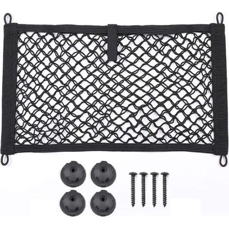 Filet de rangement latéral pour voiture - Élastique - Pour caravane, camping-car, camion, fourgonnette - Filet de rangement pour bagages 25 x 35 cm (1/5)