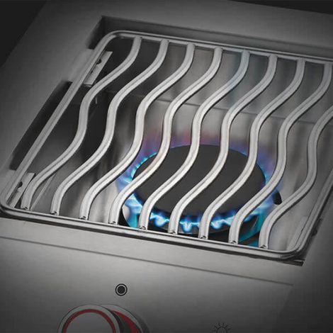 Brûleur réchaud encastrable - Inox + Housse
