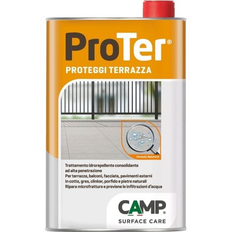 Proter proteggi terrazza - idrorepellente alta penetrazione terrazze e balconi (1/2)
