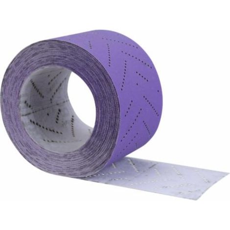 Rouleau de coupes abrasives 3M Cubitron II Hookit 737U 80mm x 12m multi-trous 180+ 51433