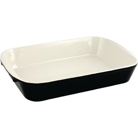 Plat à rôtir en fonte noir - 355 x 220 x 60 mm - VOGUE