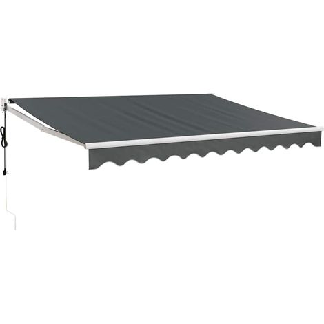 Maison Exclusive - Elektrische Markise mit Kurbel Anthrazit 3x2,5