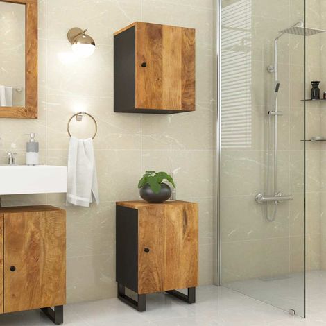 vidaXL Mueble de baño madera maciza de mango 38x33x58 cm (1/5)