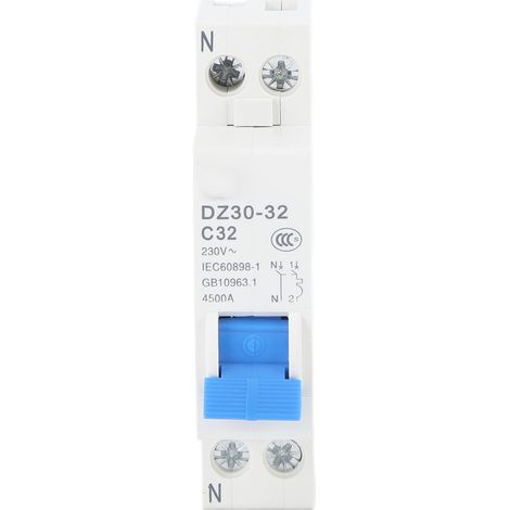Disjoncteur miniature à double entrée et double sortie pour la protection contre les courts-circuits et les surcharges, disjoncteur unipolaire (1/5)