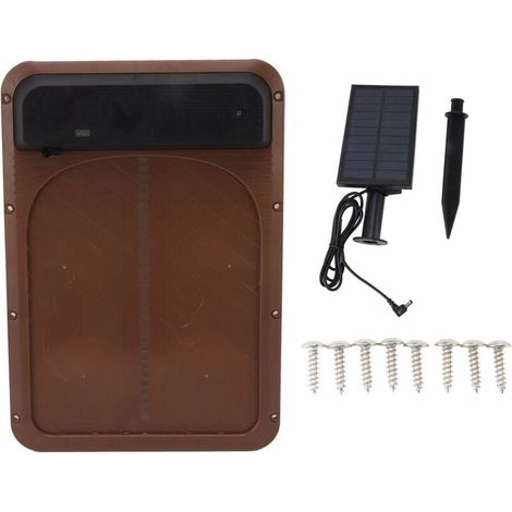 Porte de Poulailler - Détecteur de Lumière Automatique - Alimentation Solaire ou Piles AA - Pour Poules et Canards - 1 Pièce