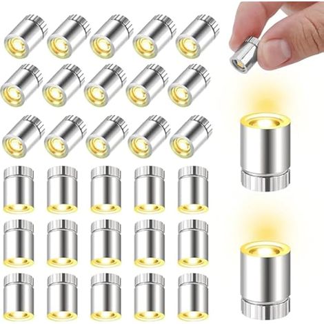 30 Pack Mini LED Lights for Dollhouse, Mini LED Lights for DIY, Display Cabinets, Toys, Building Blocks, Christmas Decoration (1/5)