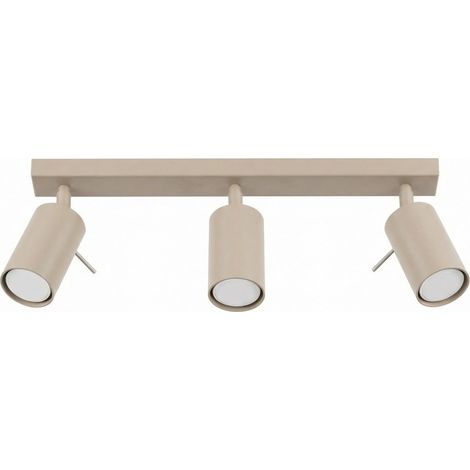 Sollux RING Barre de spots encastrés Ring Ceiling Spotlight Bar Taupe 3x GU10 (1/2)