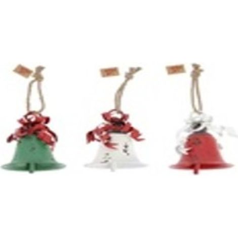 CLOCHE METAL 3ASS 20,3X27,9CM - Feeric lights & christmas
