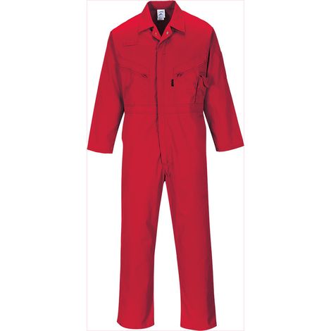 Combinaison Liverpool à zip couleur : Rouge taille XL - PORTWEST
