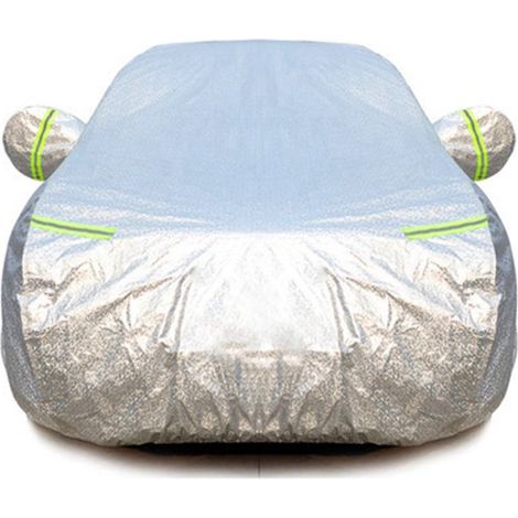 Housse de voiture extérieure pour SUV, housse de voiture universelle imperméable, anti-grêle, anti-UV avec fermeture éclair, 460 x 185 x 150 cm (3 L)