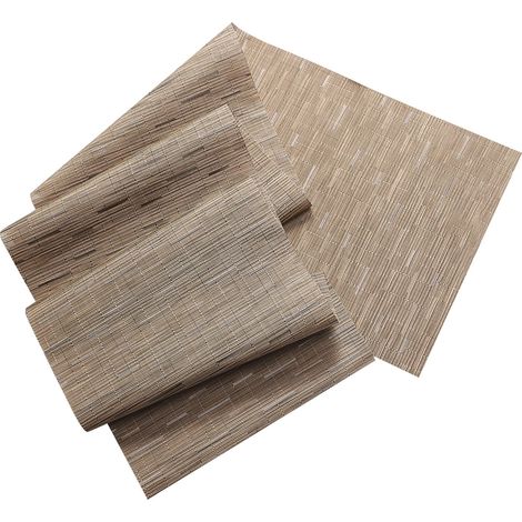 Chemin de table long en vinyle tissé résistant à la chaleur Wmhsylg 54 x 12 pouces, antidérapant et lavable en PVC, housse de commode en plastique facile à nettoyer pour mariage, décoration, maison, s