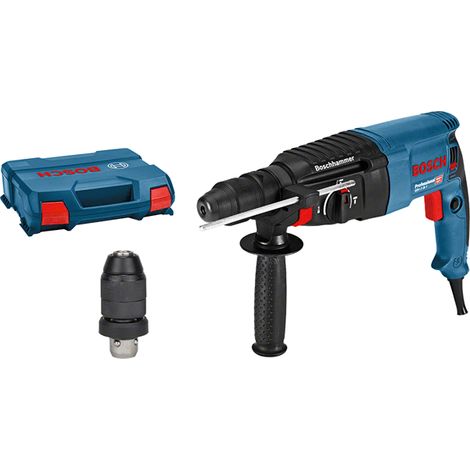 Bosch – Perforateur burineur SDS+ 830W – Force de frappe 2.7J – Vitesse 0-900 tr/min – Pour béton armé et maçonnerie – Coffret inclus