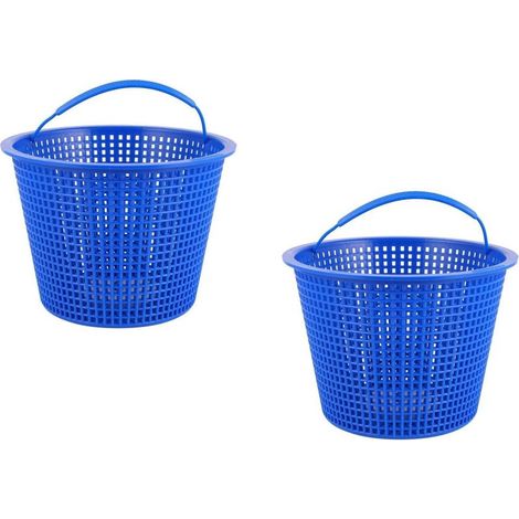 Lot de 2 Paniers de Rechange Bleus pour Écumoire de Piscine, pour Le Retrait Et Le Nettoyage des Feuilles Et Débris (1/5)