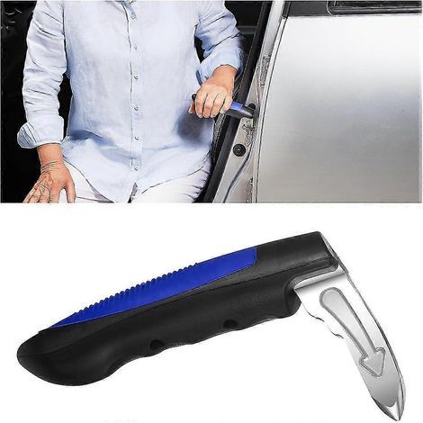 Auto-Notgriff für ältere Menschen, Behinderte, Schwangere, Scheibenbrecher, Notfall-Evakuierungswerkzeug (2er-Pack, blau) (1/3)