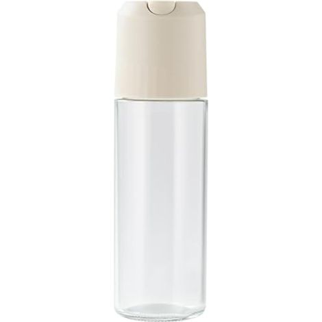 Distributeur d'huile de 500 ml pour la cuisine - 1 lot avec étiquettes, distributeur d'huile d'olive automatique à rabat anti-goutte, large ouverture, facile à remplir et à nettoyer, beige (1/5)