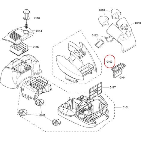 BOITIER COMPLET POUR PETIT ELECTROMENAGER BOSCH - 00666570
