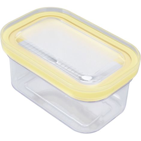 Beurrier hermétique rectangulaire, ustensile de cuisine pour la découpe et le rangement du beurre. (1/5)