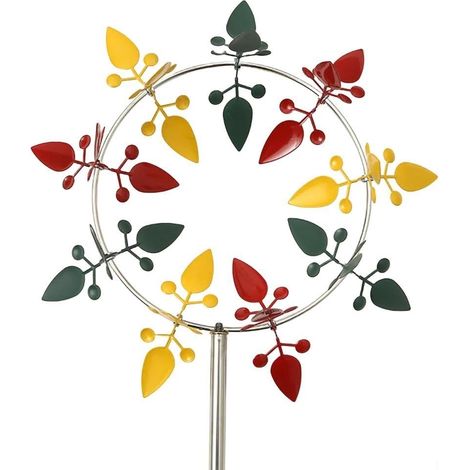Moulin à vent décoratif pour l'extérieur, robuste et au design dynamique pour créer des espaces de jardin joyeux (1/5)